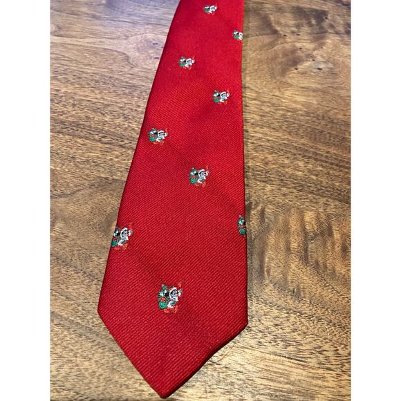 Vintage Cervantes Walt Disney Mickey Mouse Red Holiday Tie – Made in USA - Picture 2 of 7